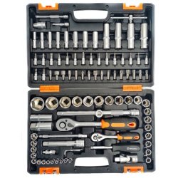 Набор инструментов, 1/2" , 1/4" , CrV, в кейсе 94 предм Вихрь